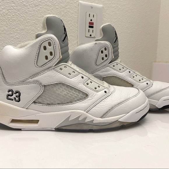 Jordan Five Metallic White (used)